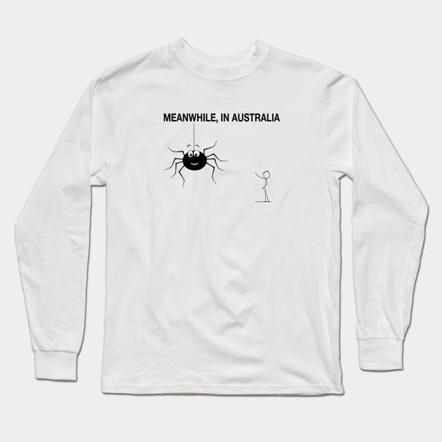 Spiders in Australia Long Sleeve T-Shirt by NomesInk